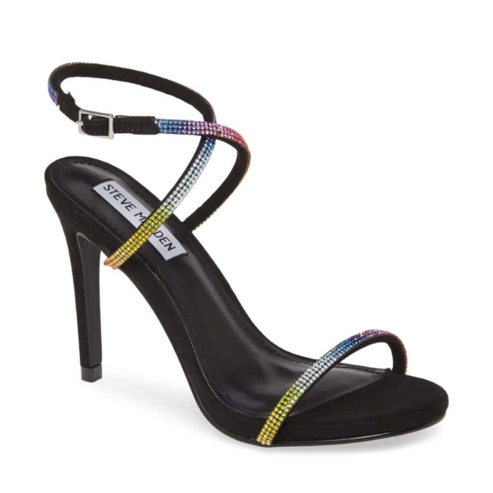 Steve Madden Festive Ankle Strap Stiletto Sandal